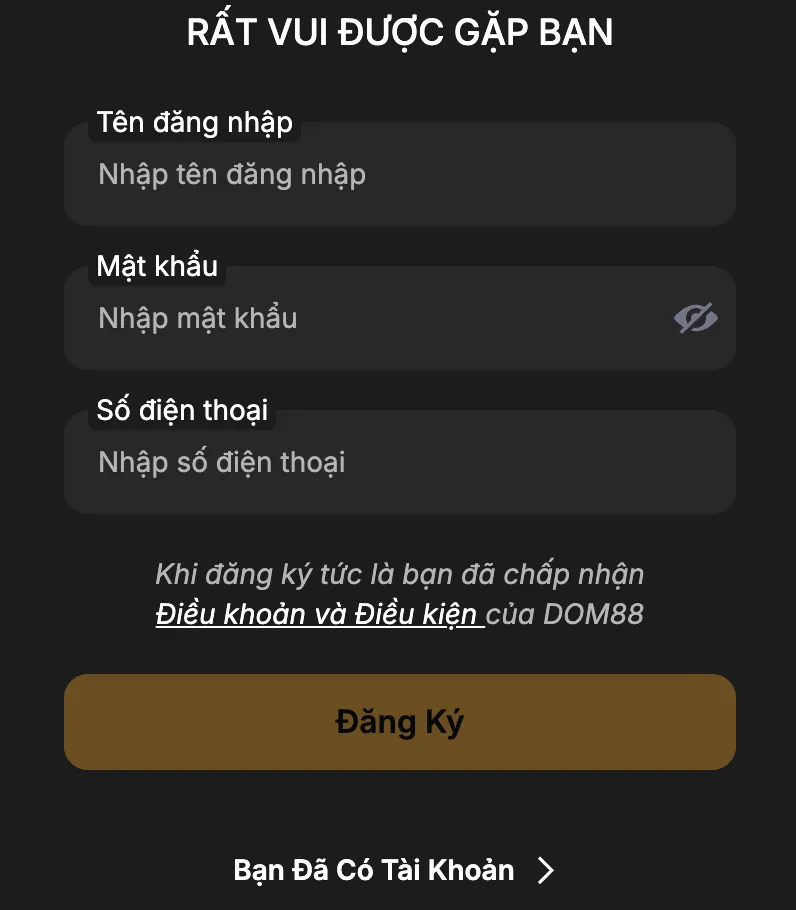 Đăng ký dom88