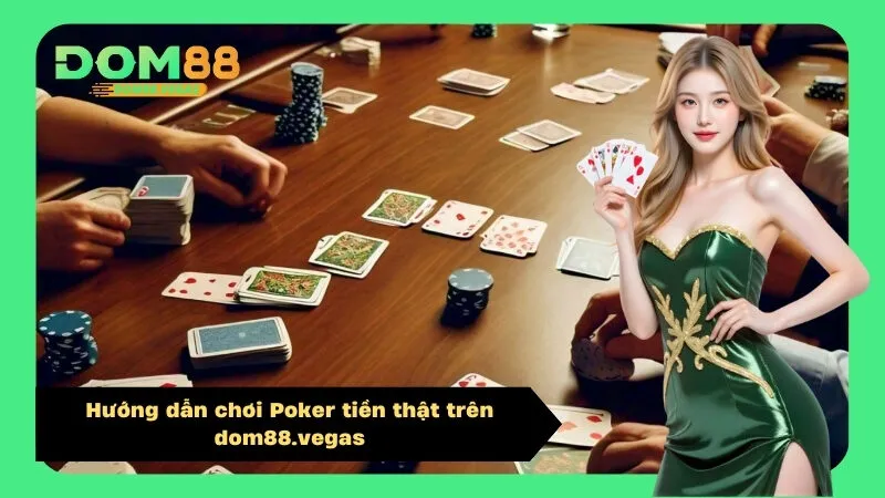 Hướng dẫn chơi Poker tiền thật trên dom88.vegas